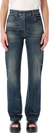 Prada Blue Regular Mid Rise Jeans