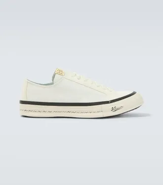 Visvim Nolan leather-trimmed canvas sneakers