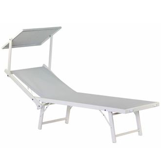 Brigros Tumbona de mar blanco hielo bagnino