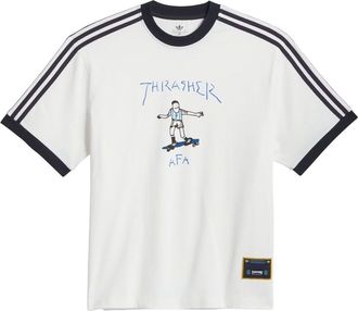 adidas Argentina x Thrasher Gonz Ringer T-Shirt Asia Sizing Core White KX4548