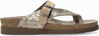 Mephisto Womens Classic Helen Mix Sandal In Platinum Boa