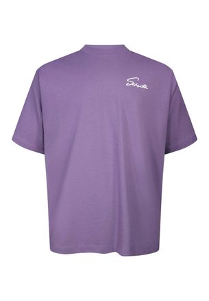 Siksilk T-Shirt SIKSILK Siksilk T-Shirt Script, Herren, Gr. XL, lila, Obermaterial: 100% Baumwolle CO., Shirts T-Shirt