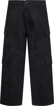Casablanca Monogram Wide Trousers - male - Casablanca - Wide Trousers - Black - W36 - Trousers