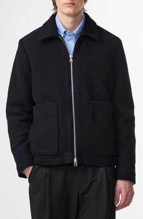 Nn.07 Gael 8267 Wool Blend Shirt Jacket in Black at Nordstrom Rack, Size Medium