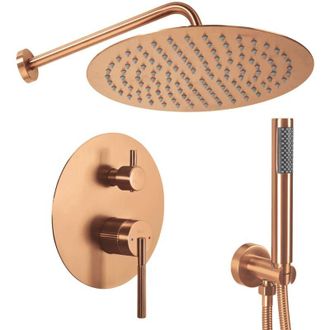 Rea Set Doccia Da Incasso Rea Argon Brush Copper +box
