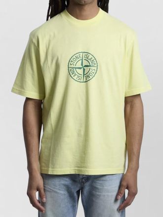 Stone Island organic cotton jersey t shirt graphic print