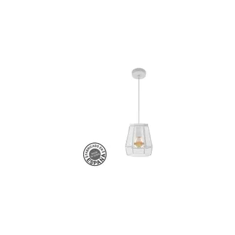 Fabrilamp Colgante Guia 1xe27 Blanco Regx18x18cm