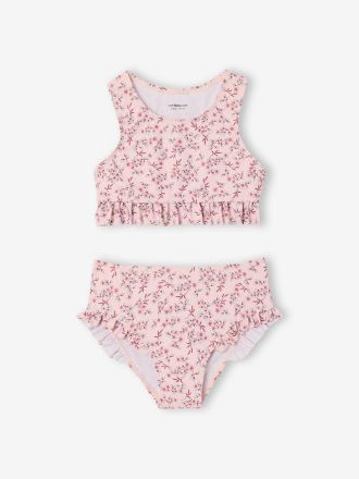 Vertbaudet Tankini mit R&uuml;schen M&auml;dchen hellrosa