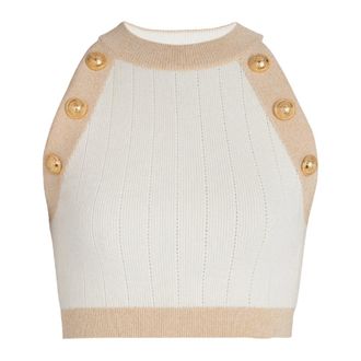 Balmain Mujer, Camisetas, Blanco, Talla: S