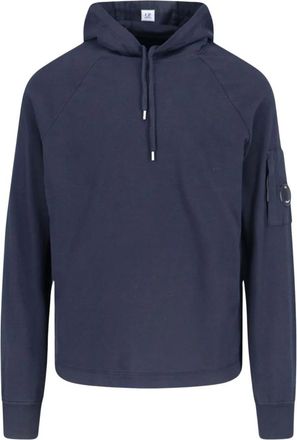 C.P. Company Sweatshirts & Hoodies - Heren - Hoodies - Blauw - S - Katoen - Hoodies & sweatvesten