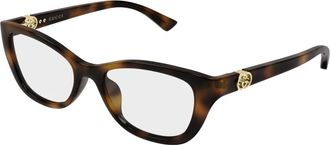 Gucci Cat-eye Optisch Montuur - Dames - Brillen - Bruin - 53 MM - Accessoires