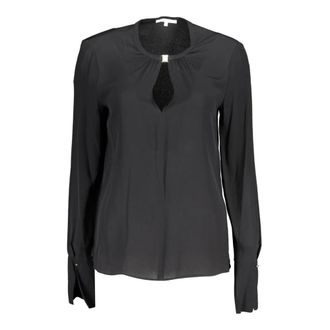 Patrizia Pepe Patrizia Pepe, Blouses, female, Black, Size: 2XS Long Sleeve Shirt