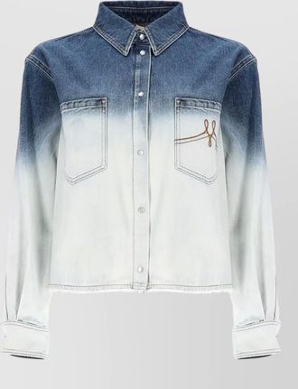 Marni logo embroidered shirt