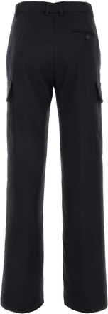 Stella McCartney Stella McCartney Womens Midnight Blue Alter Mat Cargo Pant - Black - Size EU 36 (Womens)
