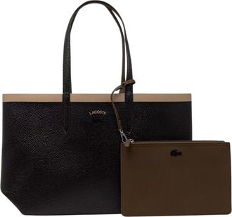 Lacoste Anna Tote - Dames - Tassen - Bruin - Maat: ONE Size