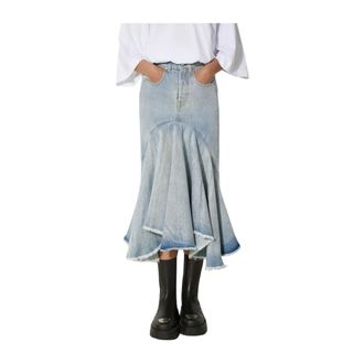 VETEMENTS Dames, Rokken, Blauw, Maat: XS Denim