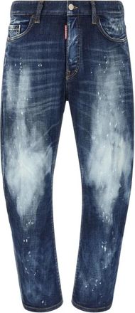 Dsquared2 Bro Jeans - Heren - Slim Fit Jeans - Blauw - L - Katoen - Jeans