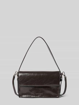 Liebeskind Umh&auml;ngetasche aus Leder mit Logo-Pr&auml;gung Modell AUDREY in Dunkelbraun, Gr&ouml;&szlig;e 1