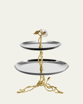 Michael Aram Anemone Two-Tier Etagere