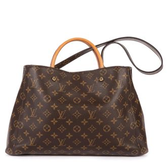 Louis Vuitton Pre-owned Womens Montaigne MM Shoulder Bag - Brown - One Size
