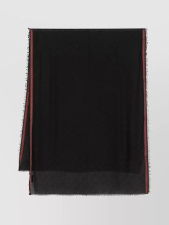Gucci silk cotton gg logo stole