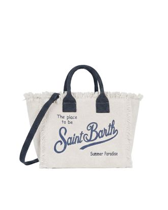 MC2 Saint Barth Spacious Sponge Tote Bag with Removable Strap and Logo
