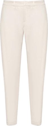 Fay Capri Classico TC F.do 18.5 - Heren - Slim Fit Broeken - Beige - W30 - Leer - Broeken