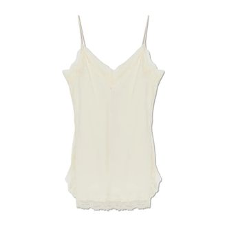 R&oacute;he Sleeveless Tops, female, Beige, Size: XS Top with Lace Inserts