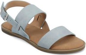 Journee Collection Lavine Sandal - Wide Width in Denim Blue at Nordstrom Rack, Size 7.5