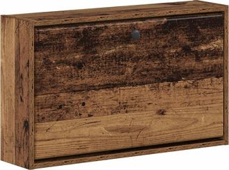 vidaXL Armario De Zapatos Montado En La Pared Breda 71 X 17 X 43 Cm Vidaxl