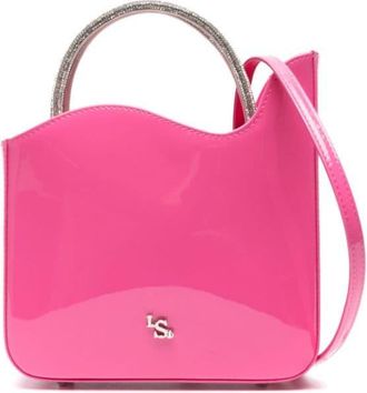 Le Silla Ivy patent-leather tote bag - women - Patent Leather - S - Pink
