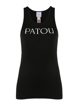 Patou Scoop neck logo tank top