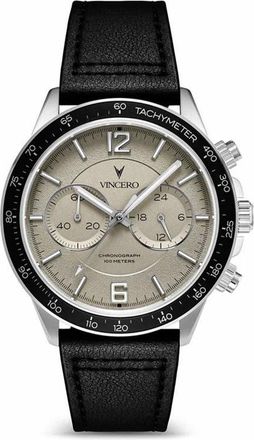 Vincero The Apex Chronograph Leather Strap Watch, 42mm in Dune at Nordstrom