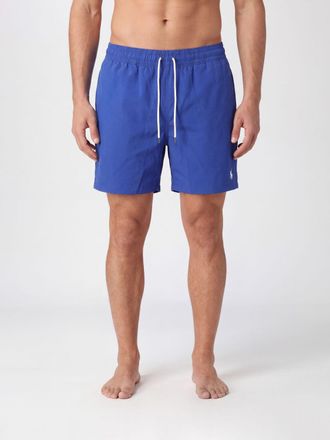 Polo Ralph Lauren Shorts da mare con logo Pony e coulisse in vita