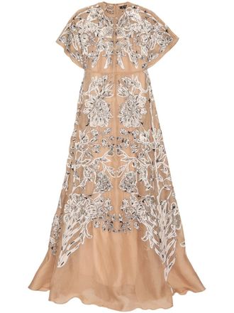 Biyan Maxi-jurk met empire taille - Beige