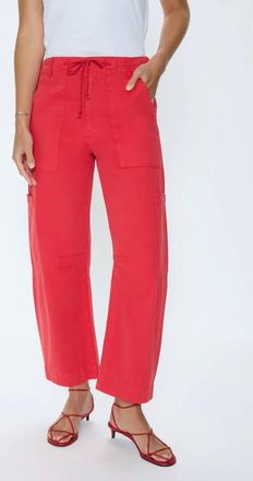 Pistola Denim Sabrina Utility Pants In Maraschino