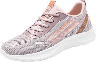 Generic Running Shoes Womens, Platform Trainers for Women, Womens Summer New Breathable Trainers - Trendy Versatile Sports Shoes for Women Red