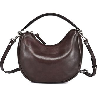 OLD TREND Dahlia Genuine Leather Soft Everyday Hobo Bag in Taupe at Nordstrom