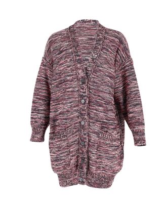 Missoni M MISSONI Oversized metallic gebreid vest in veelkleurige viscose