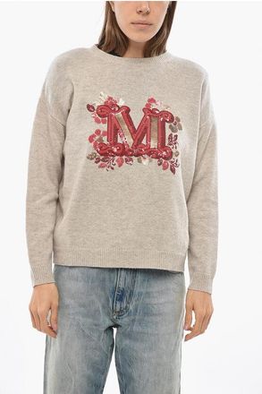 Max Mara SPECIAL EDITION Crew Neck Cashmere Blend QUOTA Sweater with size Xs