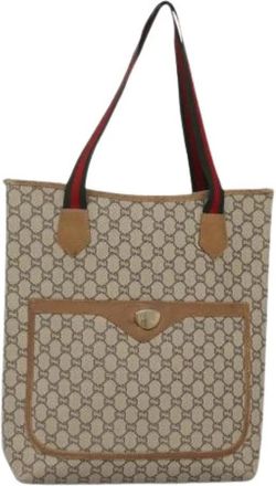 Gucci Pre-owned Plastic Tote Bag - Dames - Vintage Shopper - Beige - ONE Size - Vintage