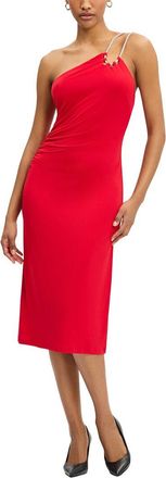 H&eacute;rve L&eacute;ger Strappy Jersey Midi Dress