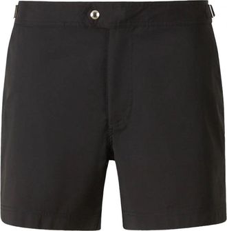 Tom Ford COMPACT POPLIN SWIM SHORTS Size: 52, colour: BLACK