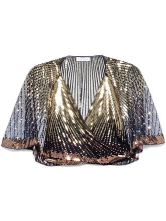 Paco Rabanne blusa con paillettes