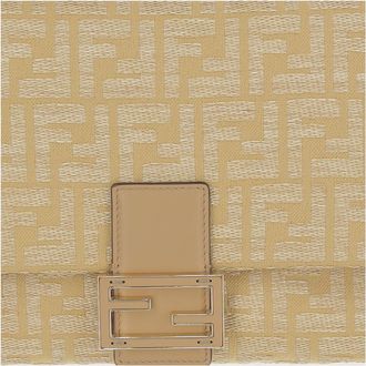 Fendi Womens Shoulder Bag Natural Honey Leather
