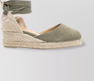 Castaner canvas ankle-tie wedge espadrilles