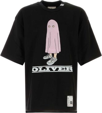 Miharayasuhiro Black Cotton Oversize T Shirt
