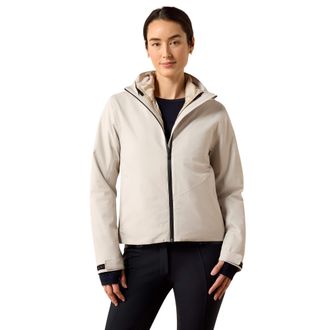 Ariat Womens Troika Waterproof Jacket Long Sleeve in Chateau Grey, Size X-Small, by Ariat