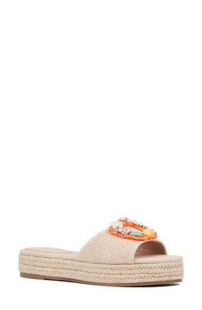 New York & Company Tao Slide Sandal in Natural at Nordstrom Rack, Size 7.5