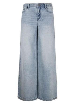 デニム・ジーパン STELLA MCCARTNEY WIDE-LEG JEANS WITH CONTRASTING PANELS Stella McCartney Wide-Leg Jeans With Contrasting Panels in